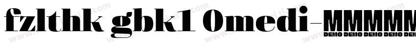 fzlthk gbk1 0medi字体转换